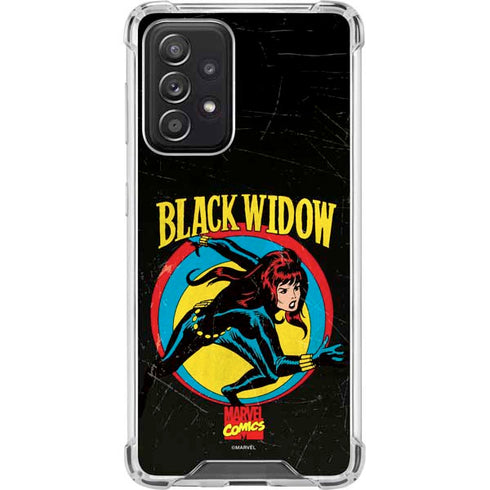 Marvel Classic Comics Black Widow Galaxy A52 5G Clear Case