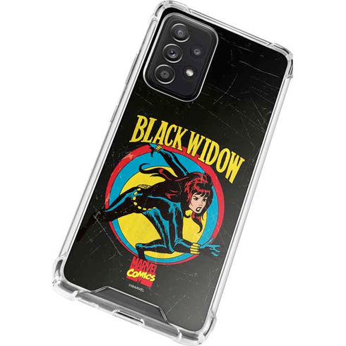 Marvel Classic Comics Black Widow Galaxy A72 5G Clear Case
