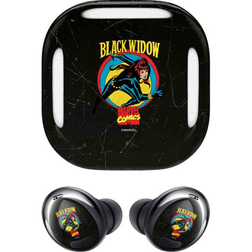 Marvel Classic Comics Black Widow Galaxy Buds Pro Skin