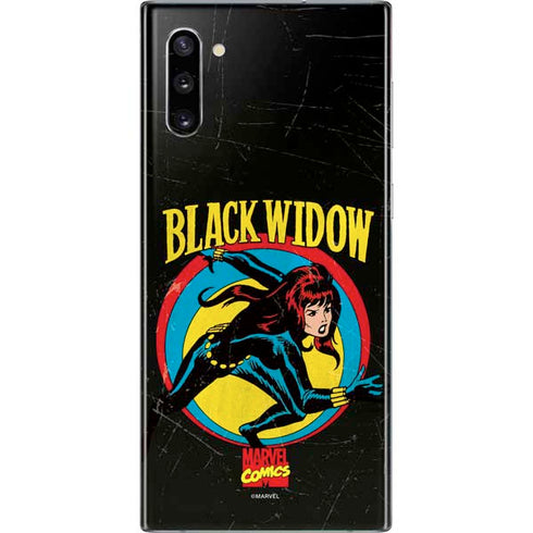 Marvel Classic Comics Black Widow Galaxy Note 10 Skin