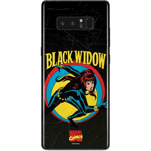 Marvel Classic Comics Black Widow Galaxy Note 8 Skin