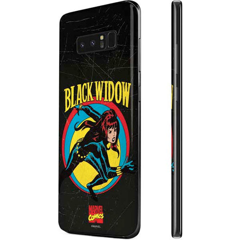 Marvel Classic Comics Black Widow Galaxy Note 8 Skin