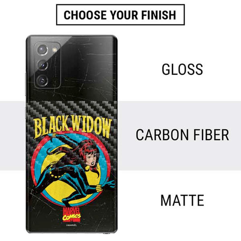 Marvel Classic Comics Black Widow Galaxy Note20 5G Skin