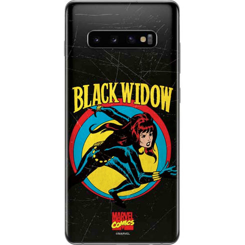 Marvel Classic Comics Black Widow Galaxy S10 Plus Skin
