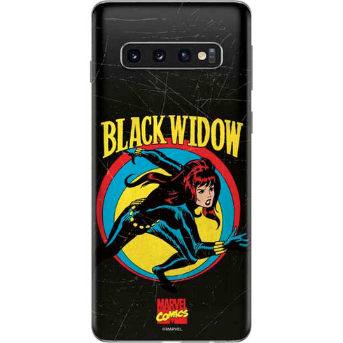 Marvel Classic Comics Black Widow Galaxy S10 Skin