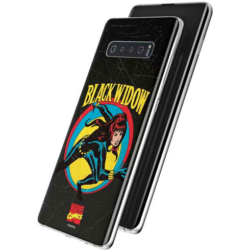 Marvel Classic Comics Black Widow Galaxy S10 Skin