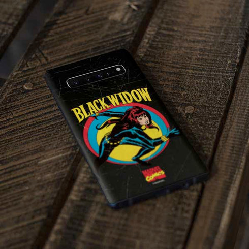 Marvel Classic Comics Black Widow Galaxy S10 Skin