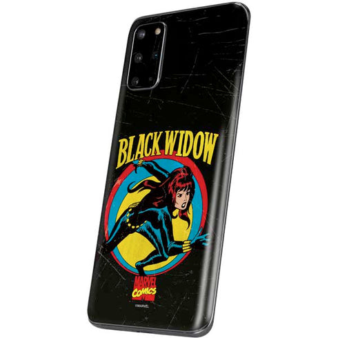 Marvel Classic Comics Black Widow Galaxy S20 Plus Skin