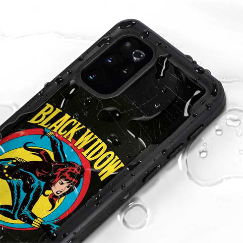 Marvel Classic Comics Black Widow Galaxy S20 Plus Waterproof Case