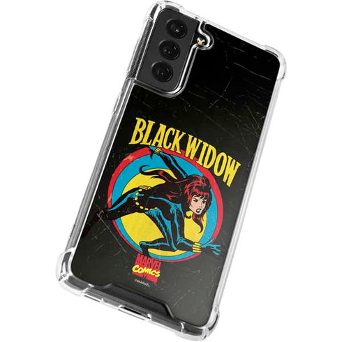 Marvel Classic Comics Black Widow Galaxy S21 FE Clear Case