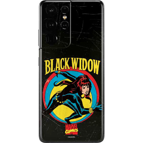 Marvel Classic Comics Black Widow Galaxy S21 Ultra 5G Skin