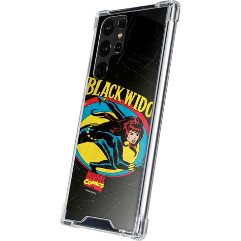 Marvel Classic Comics Black Widow Galaxy S22 Ultra Clear Case