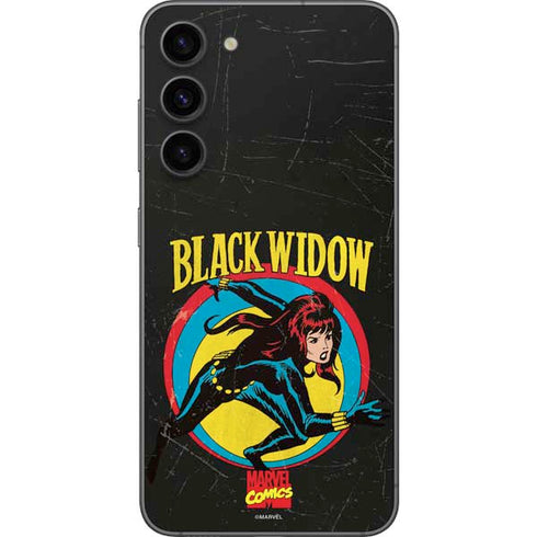 Marvel Classic Comics Black Widow Galaxy S23 Plus Skin