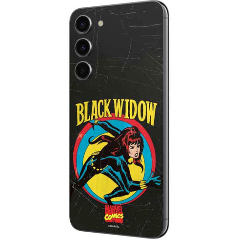 Marvel Classic Comics Black Widow Galaxy S23 Plus Skin