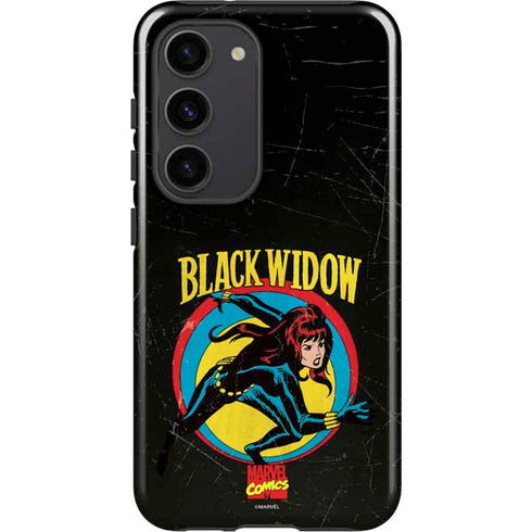 Marvel Classic Comics Black Widow Galaxy S23 Pro Case