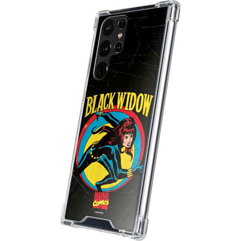 Marvel Classic Comics Black Widow Galaxy S23 Ultra Clear Case