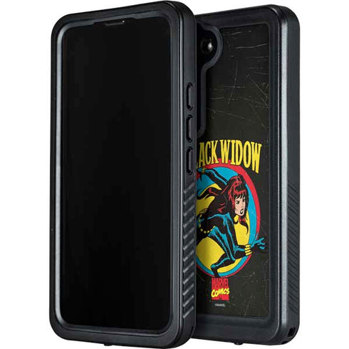 Marvel Classic Comics Black Widow Galaxy S23 Waterproof Case