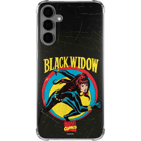 Marvel Classic Comics Black Widow Galaxy S24 Plus Clear Case