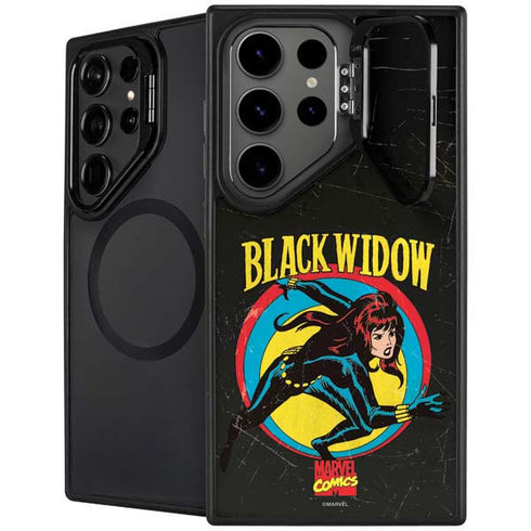 Marvel Classic Comics Black Widow Galaxy S24 Ultra Kickstand Case