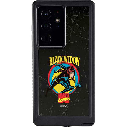 Marvel Classic Comics Black Widow Galaxy S24 Ultra Waterproof Case