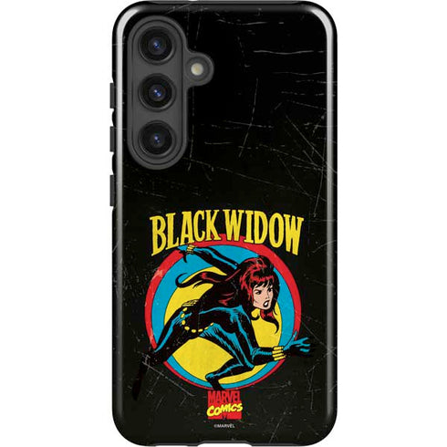 Marvel Classic Comics Black Widow Galaxy S25 Plus Impact Case