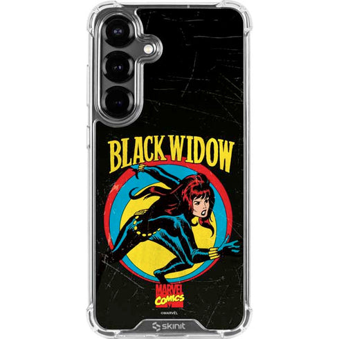 Marvel Classic Comics Black Widow Galaxy S26 Clear Case
