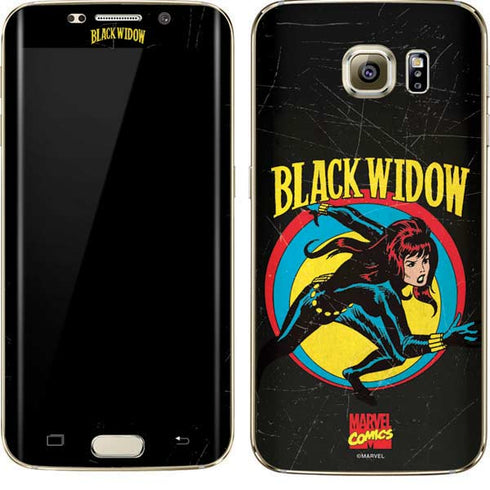 Marvel Classic Comics Black Widow Galaxy S7 Edge Skin