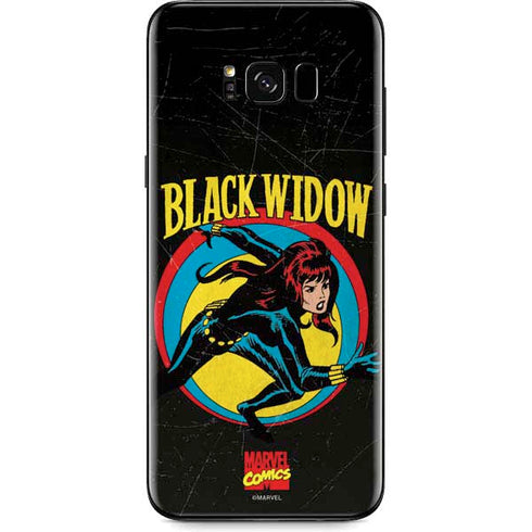 Marvel Classic Comics Black Widow Galaxy S8 Skin