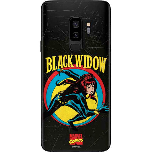 Marvel Classic Comics Black Widow Galaxy S9 Plus Skin