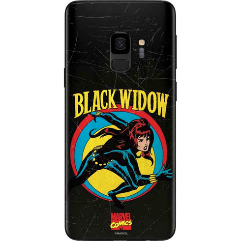 Marvel Classic Comics Black Widow Galaxy S9 Skin