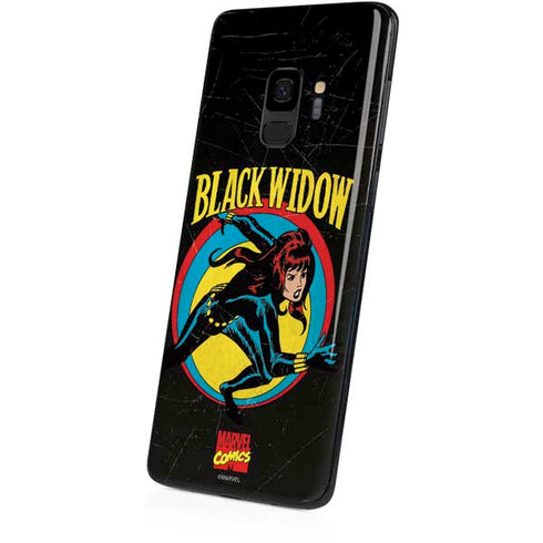 Marvel Classic Comics Black Widow Galaxy S9 Skin