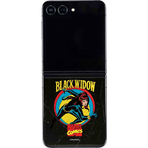 Marvel Classic Comics Black Widow Galaxy Z Flip5 5G Skin