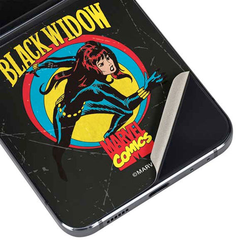 Marvel Classic Comics Black Widow Galaxy Z Flip5 5G Skin
