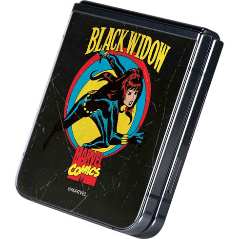 Marvel Classic Comics Black Widow Galaxy Z Flip5 5G Skin