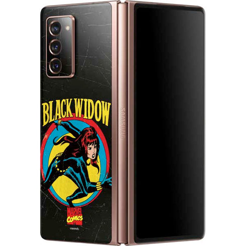 Marvel Classic Comics Black Widow Galaxy Z Fold2 5G Skin