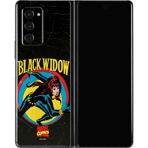 Marvel Classic Comics Black Widow Galaxy Z Fold2 5G Skin