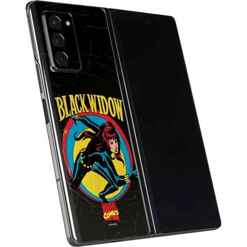 Marvel Classic Comics Black Widow Galaxy Z Fold2 5G Skin