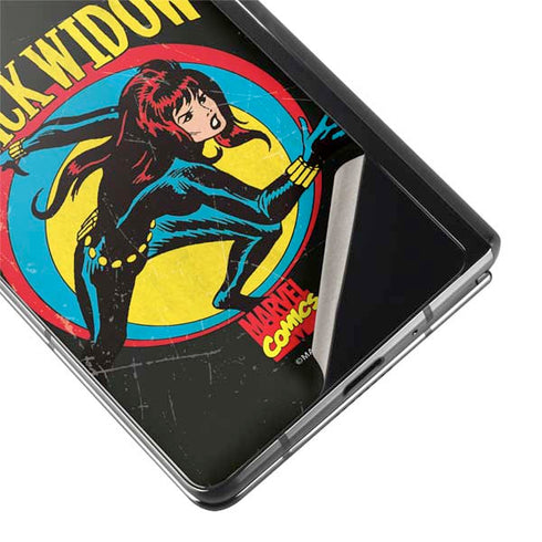 Marvel Classic Comics Black Widow Galaxy Z Fold2 5G Skin