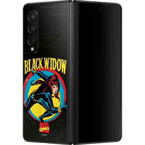 Marvel Classic Comics Black Widow Galaxy Z Fold3 5G Skin