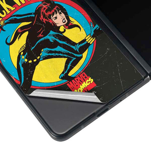 Marvel Classic Comics Black Widow Galaxy Z Fold3 5G Skin