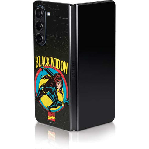 Marvel Classic Comics Black Widow Galaxy Z Fold5 5G Skin