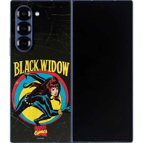 Marvel Classic Comics Black Widow Galaxy Z Fold6 Skin