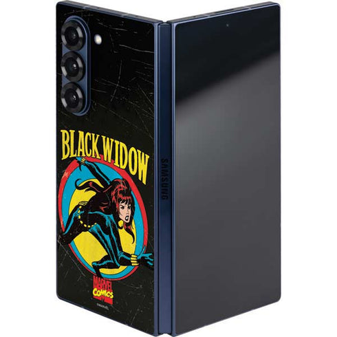 Marvel Classic Comics Black Widow Galaxy Z Fold6 Skin