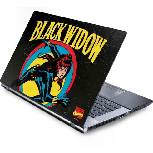 Marvel Classic Comics Black Widow Generic Laptop Skin
