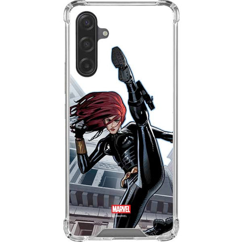 Marvel Black Widow High Kick Galaxy A17 Clear Case