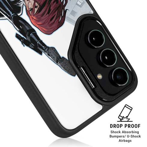 Marvel Black Widow High Kick Galaxy S25 Kickstand Case