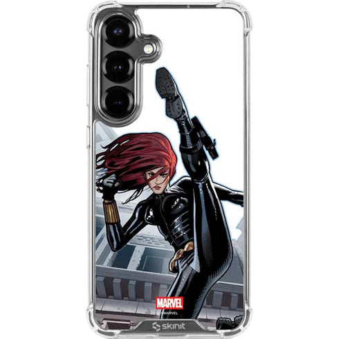 Marvel Black Widow High Kick Galaxy S26 Plus Clear Case