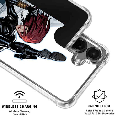 Marvel Black Widow High Kick Galaxy S26 Plus Clear Case