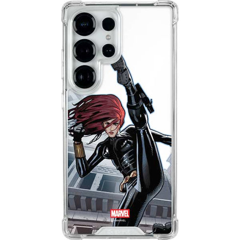 Marvel Black Widow High Kick Galaxy S26 Ultra Clear Case