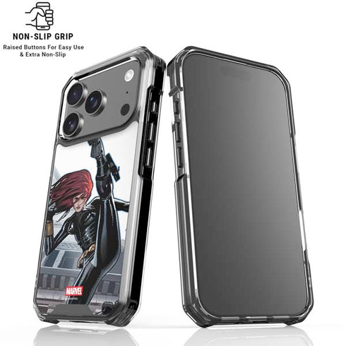 Marvel Black Widow High Kick iPhone 18 Pro Clear Case